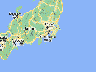 Map showing location of Yokosuka (35.28361, 139.66722)