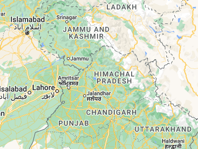 Map showing location of Yol (32.16667, 76.2)