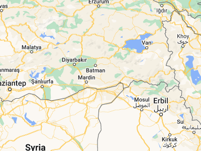 Map showing location of Yolağzı (37.52484, 41.35357)