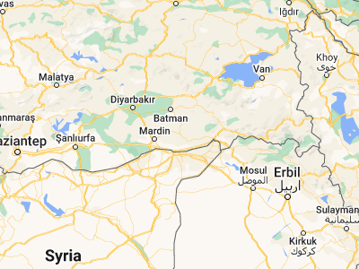 Map showing location of Yolbaşı (37.38892, 41.31713)