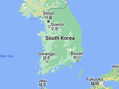 Map showing location of Yŏng-dong (36.175, 127.77639)