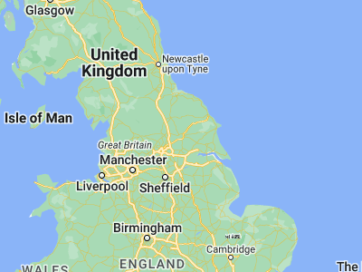 Map showing location of York (53.95763, -1.08271)