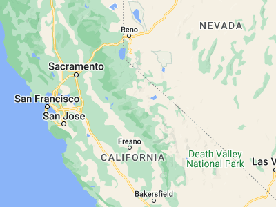 Map showing location of Yosemite National Park (37.84835, -119.55696)