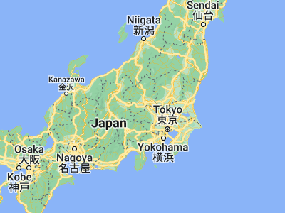 Map showing location of Yoshii (36.25, 138.98333)