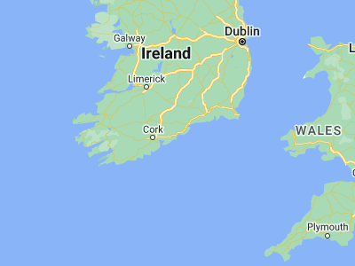Map showing location of Youghal (51.95, -7.85056)