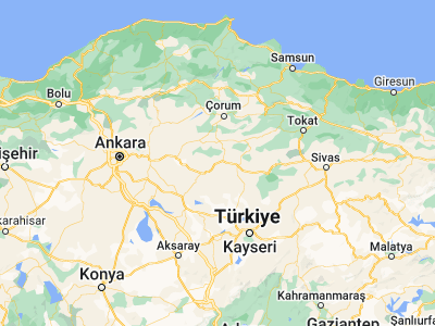 Map showing location of Yozgat (39.82, 34.80444)