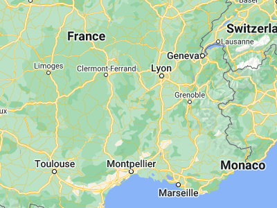 Map showing location of Yssingeaux (45.13333, 4.11667)