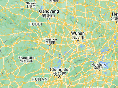 Map showing location of Yuanlin (30.41513, 112.88595)