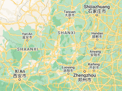 Map showing location of Yueyang (36.2896, 111.91454)