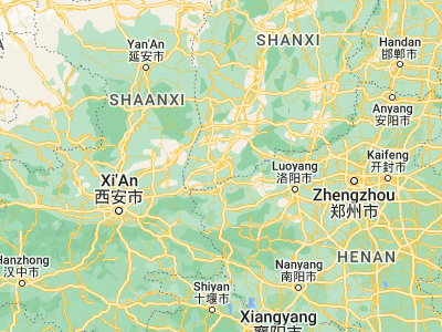 Map showing location of Yuncheng (35.02306, 110.99278)