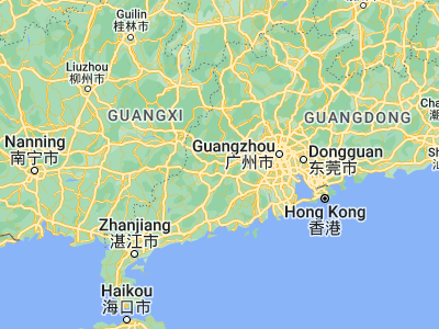 Map showing location of Yunfu (22.93056, 112.0373)