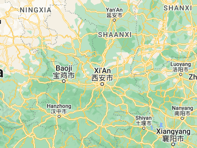 Map showing location of Yunyang (34.63722, 108.80861)