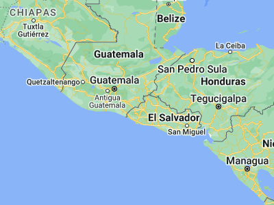 Map showing location of Yupiltepeque (14.2, -89.78333)