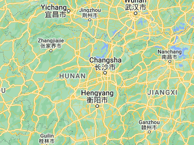 Map showing location of Yutan (28.25, 112.55)