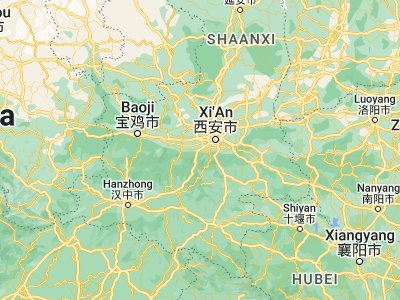 Map showing location of Yuxia (34.06154, 108.62905)
