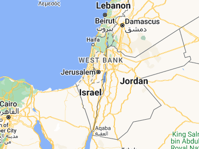 Map showing location of Za‘tarah (31.67361, 35.25662)