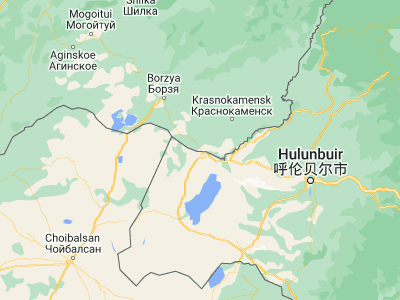 Map showing location of Zabaykal’sk (49.6513, 117.32557)