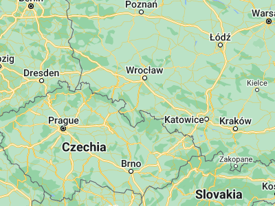 Map showing location of Ząbkowice Śląskie (50.58969, 16.81239)