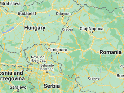 Map showing location of Zăbrani (46.06667, 21.55)
