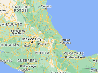 Map showing location of Zacapoaxtla (19.87271, -97.58899)