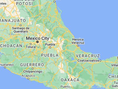Map showing location of Zacatepec (19.26532, -97.53287)