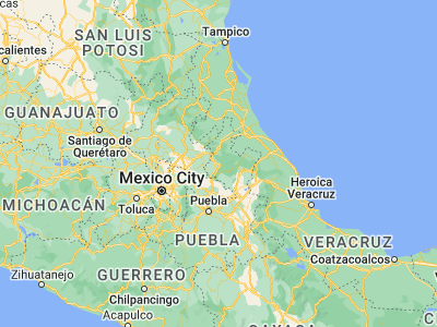 Map showing location of Zacatlán (19.93372, -97.96119)