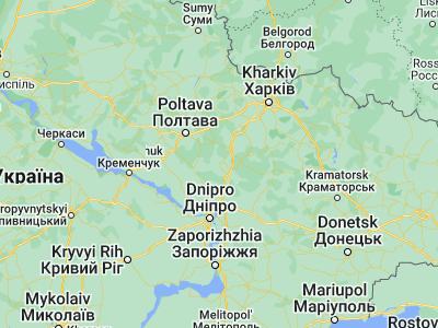 Map showing location of Zachepylivka (49.19385, 35.23943)