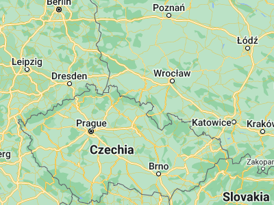 Map showing location of Žacléř (50.66329, 15.91063)