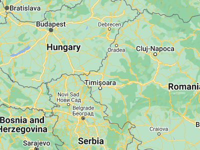 Map showing location of Zădăreni (46.13333, 21.21667)