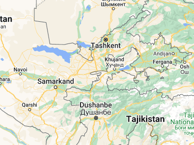 Map showing location of Zafarobod (40.17603, 68.84679)