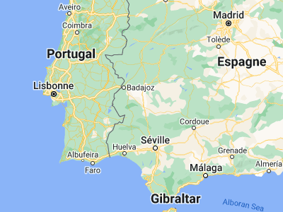 Map showing location of Zafra (38.41667, -6.41667)