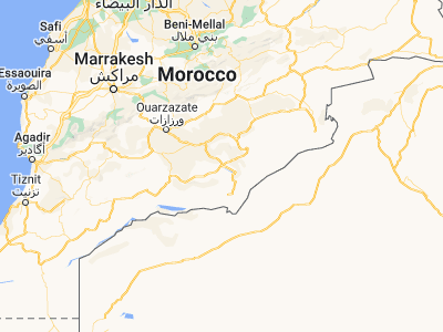 Map showing location of Zagora (30.33241, -5.8384)