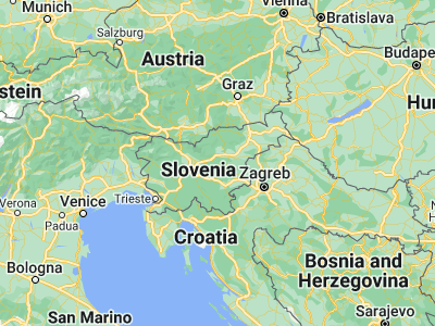 Map showing location of Zagorje ob Savi (46.13179, 14.99694)