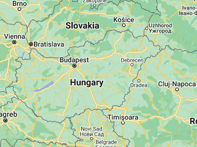 Map showing location of Zagyvarékas (47.26667, 20.13333)