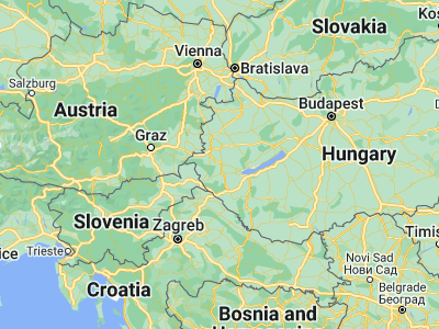Map showing location of Zalaegerszeg (46.84, 16.84389)