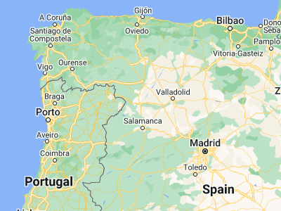 Map showing location of Zamora (41.5, -5.75)