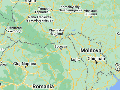 Map showing location of Zamostea (47.86667, 26.2)