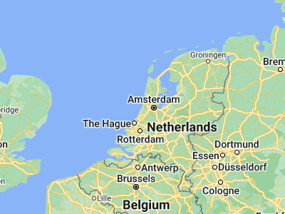 Map showing location of Zandvoort (52.37487, 4.53409)