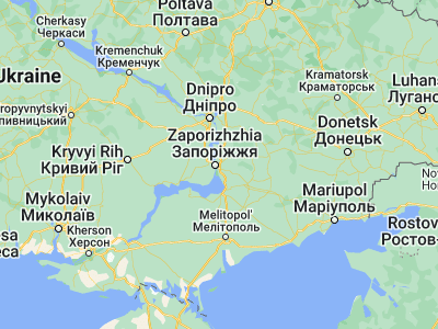 Map showing location of Zaporizhzhya (47.82289, 35.19031)