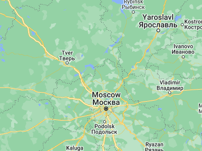 Map showing location of Zaprudnya (56.56667, 37.43333)