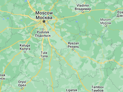 Map showing location of Zaraysk (54.7605, 38.87841)