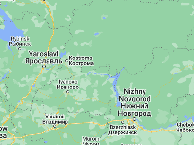 Map showing location of Zarechnyy (57.46931, 42.28431)
