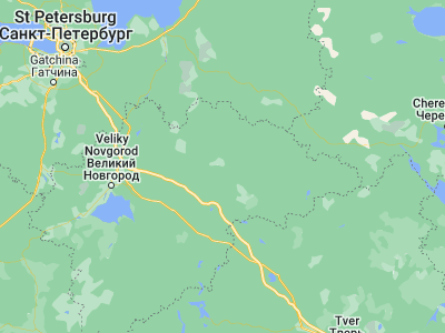 Map showing location of Zarubino (58.735, 33.47556)