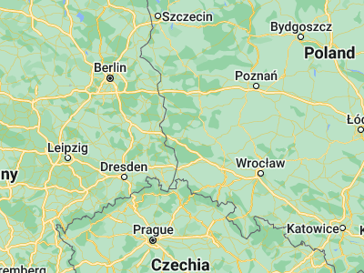 Map showing location of Żary (51.64205, 15.13727)