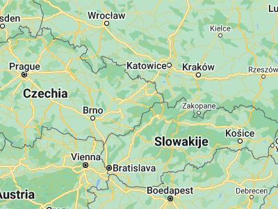 Map showing location of Zašová (49.4741, 18.04436)