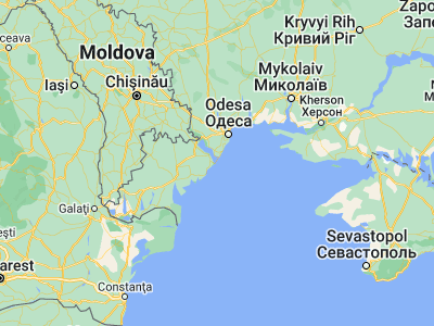 Map showing location of Zatoka (46.07251, 30.46538)