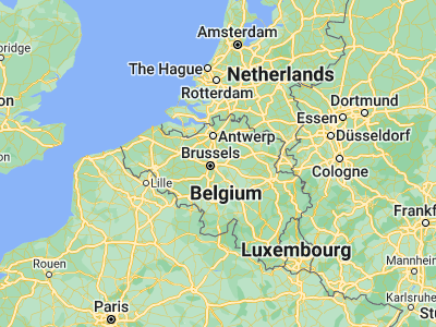 Map showing location of Zaventem (50.88365, 4.47298)