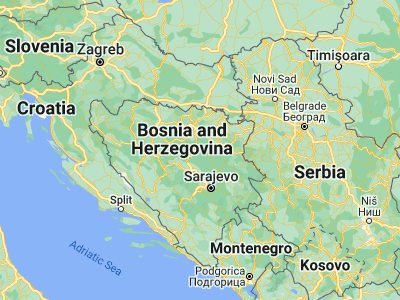 Map showing location of Zavidovići (44.44583, 18.14972)