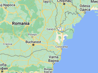 Map showing location of Zăvoaia (44.95, 27.48333)