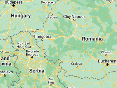 Map showing location of Zăvoi (45.51667, 22.41667)
